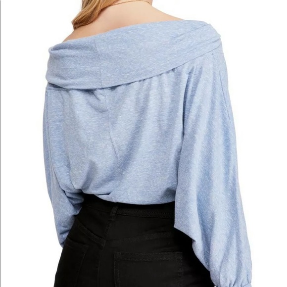We The Free Sequoia Pullover Top Marled Wide Neck - Picture 10 of 10